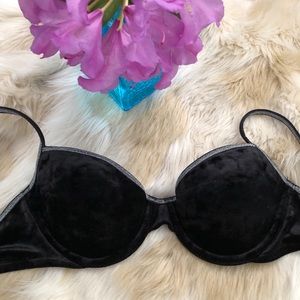 Victoria’s Secret Black and Silver Trim Bra